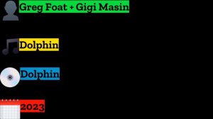 Greg Foat + Gigi Masin - Dolphin