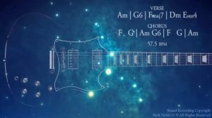 Space Rock Ballad Guitar Backing Track A Minor Jam