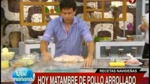 Recetas navideñas: Matambre de pollo arrollado