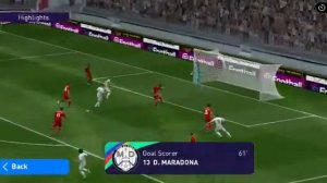 MARADONA SCORES A MID RANGE CURLER ||||| PES 2021 MOBILE |||||