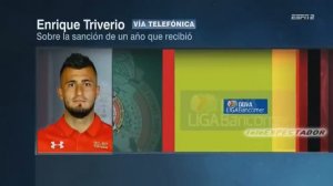 Enrique Triverio habla de su suspension de un año por agredir a un arbitro - ESPNRF