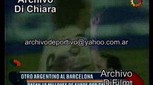 Barcelona paga 18 millones de euros por el futbolista Gabriel Milito 2007 V-05010 - DiFilm