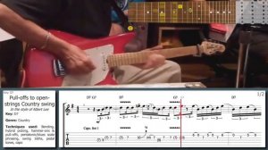 Albert Lee 's KILLER pedal tones, swing 16ths & major blues scale phrasing