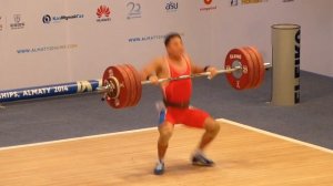 Almaty 2014 Men 77 kg Kwang song Kim Clean and Jerk 190 kg