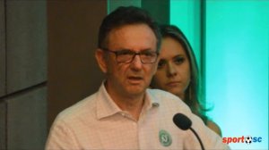 Coletiva com Plinio David Nês, presidente da Chapecoense - 23/01/2017