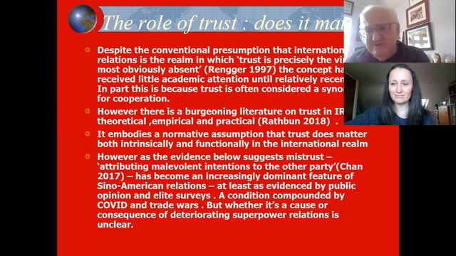 Talk “Sino-American Relations: Is Mistrust Inevitable?” by Emeritus Professor Anthony McGrew смотреть онлайн