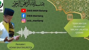 KEUTAMAAN MALAM LAILATUL QODAR