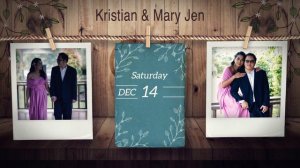 Kristian and Mary Jen save the date