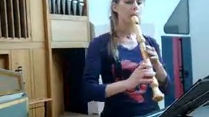 Barsanti, "Recorder Sonata in g-minor," 2. mouvement by MURIEL ROCHAT RIENTH, recorder