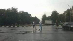 road rage fighting in the street in Russia