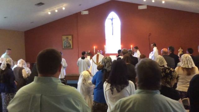 Bishop Williamson Blessing of Stella Maris - Houston TX LaMarque July 6, 2015 Part 3 - inside смотреть онлайн