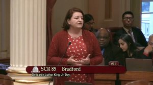 Sen. Toni Atkins Remarks on Dr. Martin Luther King Jr. Day (SCR 85)