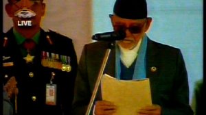 Prime Minister Sushil Koirala's oath taking