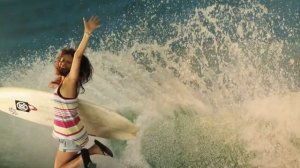 Deysi's wave at The 2013 Quiksilver Pro