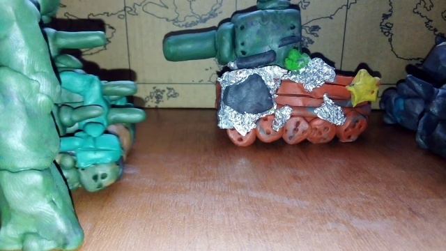 Отец Yanga и Lucuysa - мультики про танки из пластилина смотреть онлайн