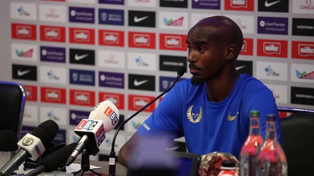 Mo Farah - Müller Anniversary Games Press Confernce смотреть онлайн