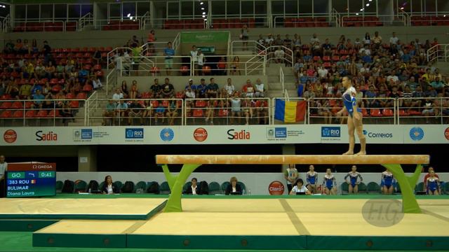 BULIMAR Diana Laura ROU - 2016 Olympic Test Event Rio BRA - Qualifications Balance Beam