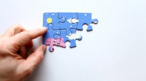 Peppa Pig and George meet penguins - Puzzles 2 in 1 - jigsaw puzzles Peppa Pig | Danik and Lesha