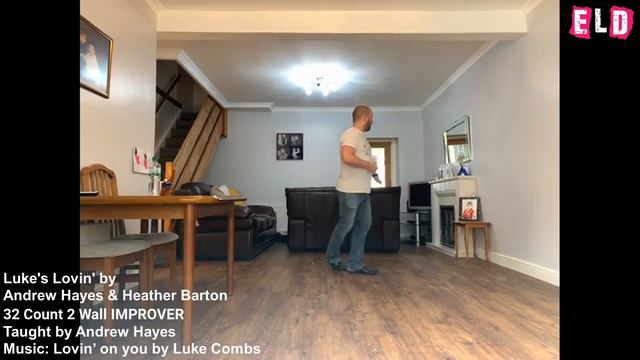 Luke's Lovin' line dance by Andrew Hayes & Heather Barton - ELD Sunday roots sessions