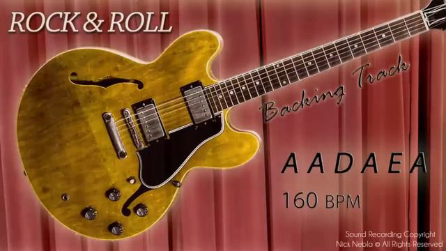 Rock n Roll Fast Blues Guitar Backing Track Jam in A