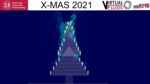 Lattice Boltzmann simulation of Christmas tree