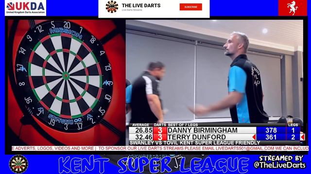 DARTS | GOTW | Kent Super League Friendly Swanley vs Tovil Danny Birmingham vs Terry Dunford смотреть онлайн