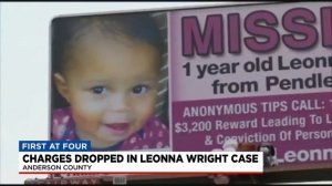 Charges dropped in Leonna Wright case