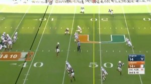 Juan Thornhill (Virginia DB #21) Vs. Miami 2017