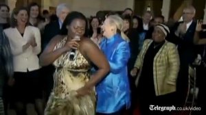 Hillary Clinton dances the night away in South Africa