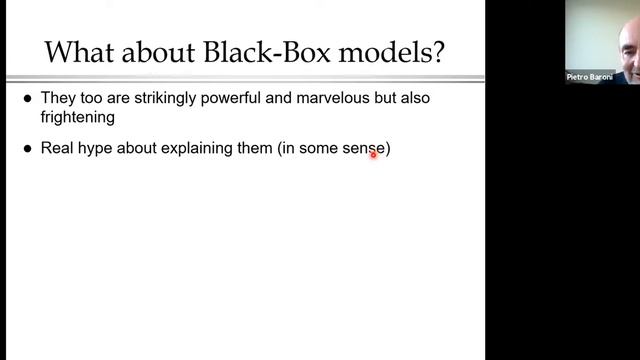 XLoKR 2021 Invited Talk by Pietro Baroni: Explanations from Gods of Olympus to Black-Box Models