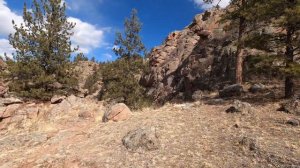 Hiking Guffey Gorge Trail Paradise Cove Colorado with Snow and Ice in 4K