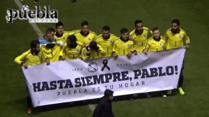 Realizan homenaje a Pablo Larios Iwasaki, jugadores y afición poblana