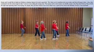 Jingle Bells by Scotty McCreery Beginner Line Dance Demo and Teach with Step Sheet