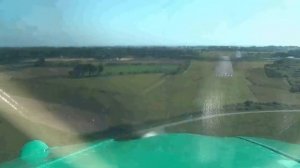 Belle Isle, France. Landing Piper Vagabond June 2009