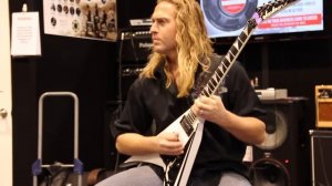 Guitarist Chris Sanders shreds with Eminence at NAMM 2014