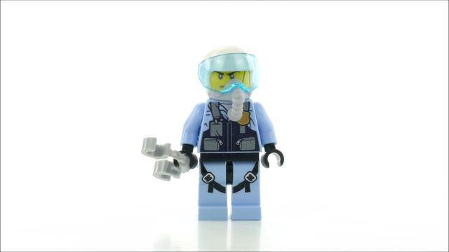 Lego City 60208 Sky Police Parachute Arrest Speed Build