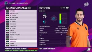 PES 2020 ISTANBUL BASAKSEHIR - Player RATINGS, FACES & SKILLS