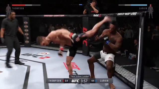EA SPORTS UFC 2 Стивен Томпсон пр Лоренз Ларкин Pro смотреть онлайн