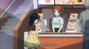 Mokocchi ordering food at WcDonalds