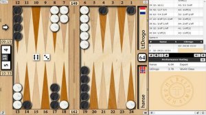M1 Hans Marius Eikseth (hanse) vs. Stephane Cheneviere (LtDrogo) - Backgammon