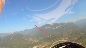 Glider pilot view LFLE