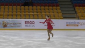 3 Angelina KUCHVALSKA   LAT   Senior Ladies FS   Mentor Torun Cup 2019