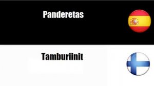 Español+Finlandés = Instrumentos de percusión