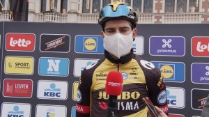 Wout Van Aert - Interview at the start - De Brabantse Pijl 2021