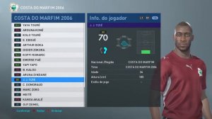 COSTA DO MARFIM 2006 - cópias de base - base copy - PES 2019 -  PRO EVOLUTION SOCCER 2019