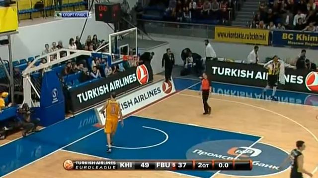 Petteri Koponen #8 (yellow jersey) for Khimki Basket (Euroleague MVP of the week) смотреть онлайн