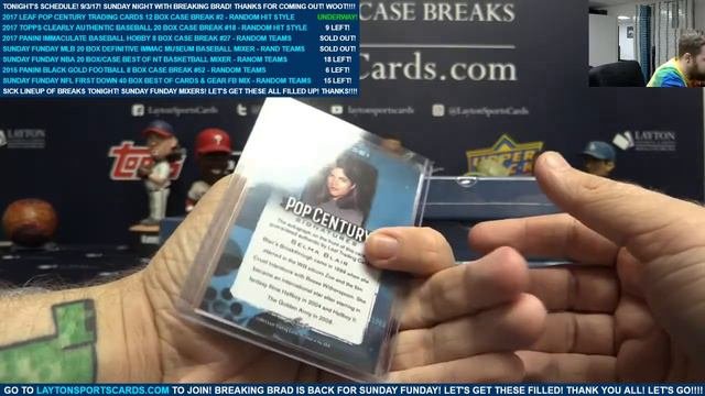 PART 1   2017 Leaf Pop Century Trading Cards 12 Box Case Break #2 – RANDOM HIT STYLE