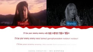 Taemin feat. Wendy (Red Velvet) - 'Be Your Enemy' Lyrics Color Coded (Han/Rom/Eng)