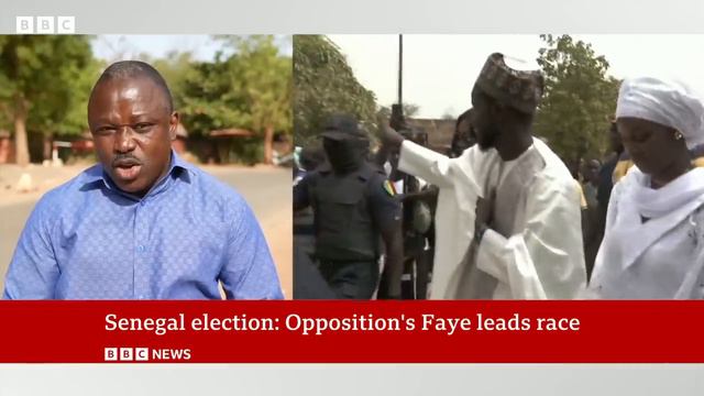 Senegals opposition leader leads race for presidency  BBC News