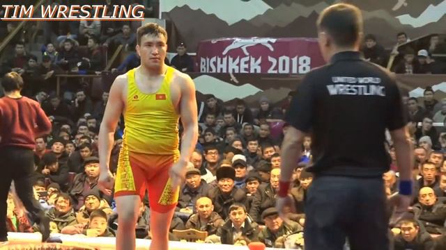 Чемпионат Кыргызстана-2019 по Греко-римская Борьба Финал 87кг Атабек Азисбеков vs Калидин Асыкеев. смотреть онлайн